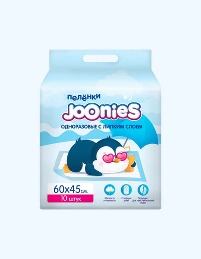 Joonies Одноразовые пеленки 60*60, 10 шт