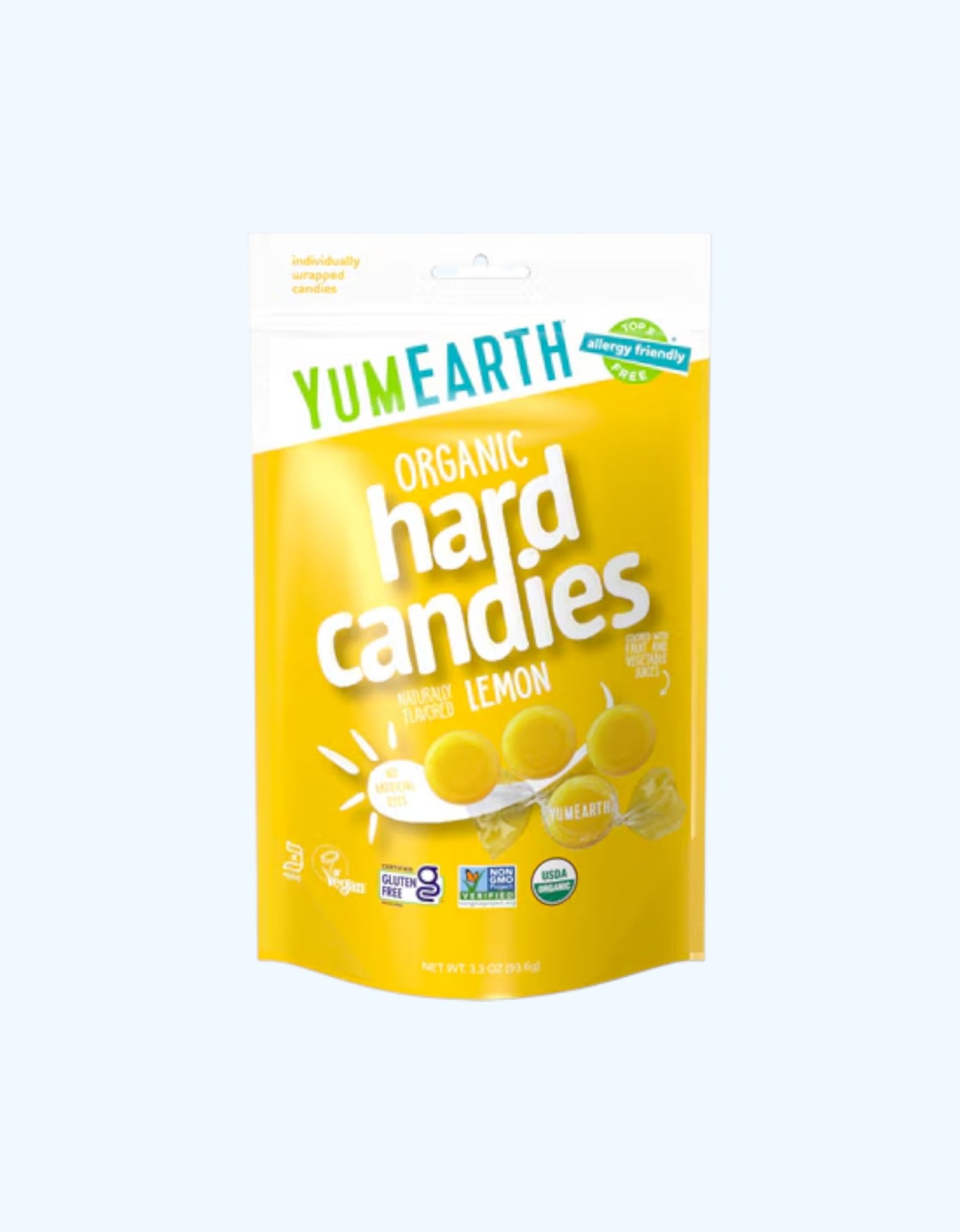 YumEarth Органические конфеты, со вкусом лимона, 93.6 г