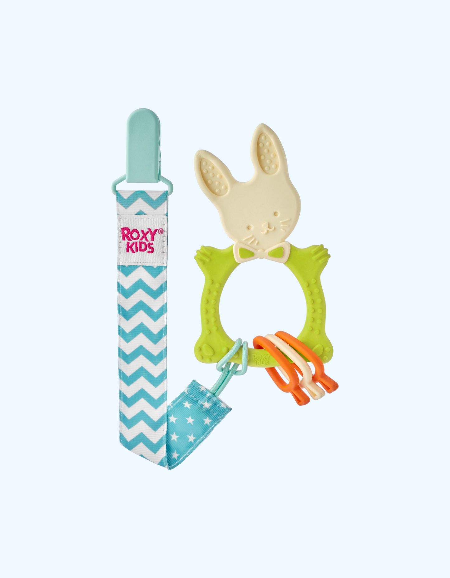ROXY-KIDS universal tish tozalagich "Bunny" ushlagich bilan, 3+ oy