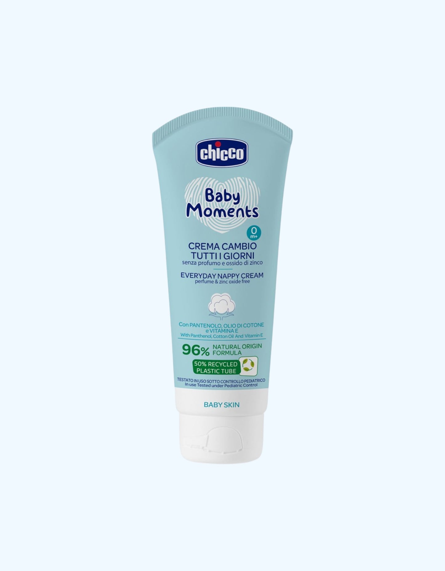Chicco Baby Moments Крем защитный под подгузник с пантенолом, 100 мл