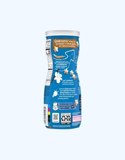 Gerber puffs, vanil, 8+ oy, 42 g