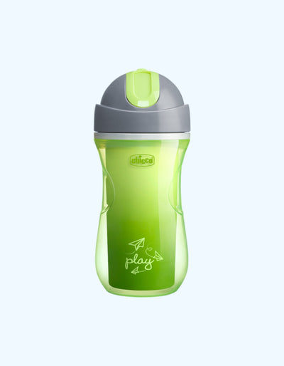 Chicco Sport Cup Sippy Cup, Yashil, 14+ oy, 266 ml