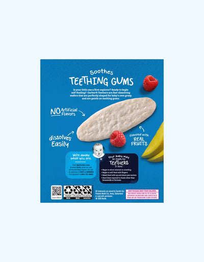 Gerber Teethers Teething Gofrets, Mango & Raspberry, 7+ Oy, 48g