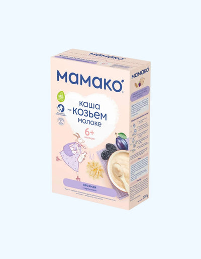 Mamako o'rikli jo'xori pyuresi, echki suti, 6+ oy, 200 g