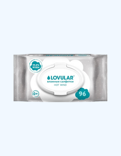 Lovular Hot Wind Влажные салфетки 96/288 шт