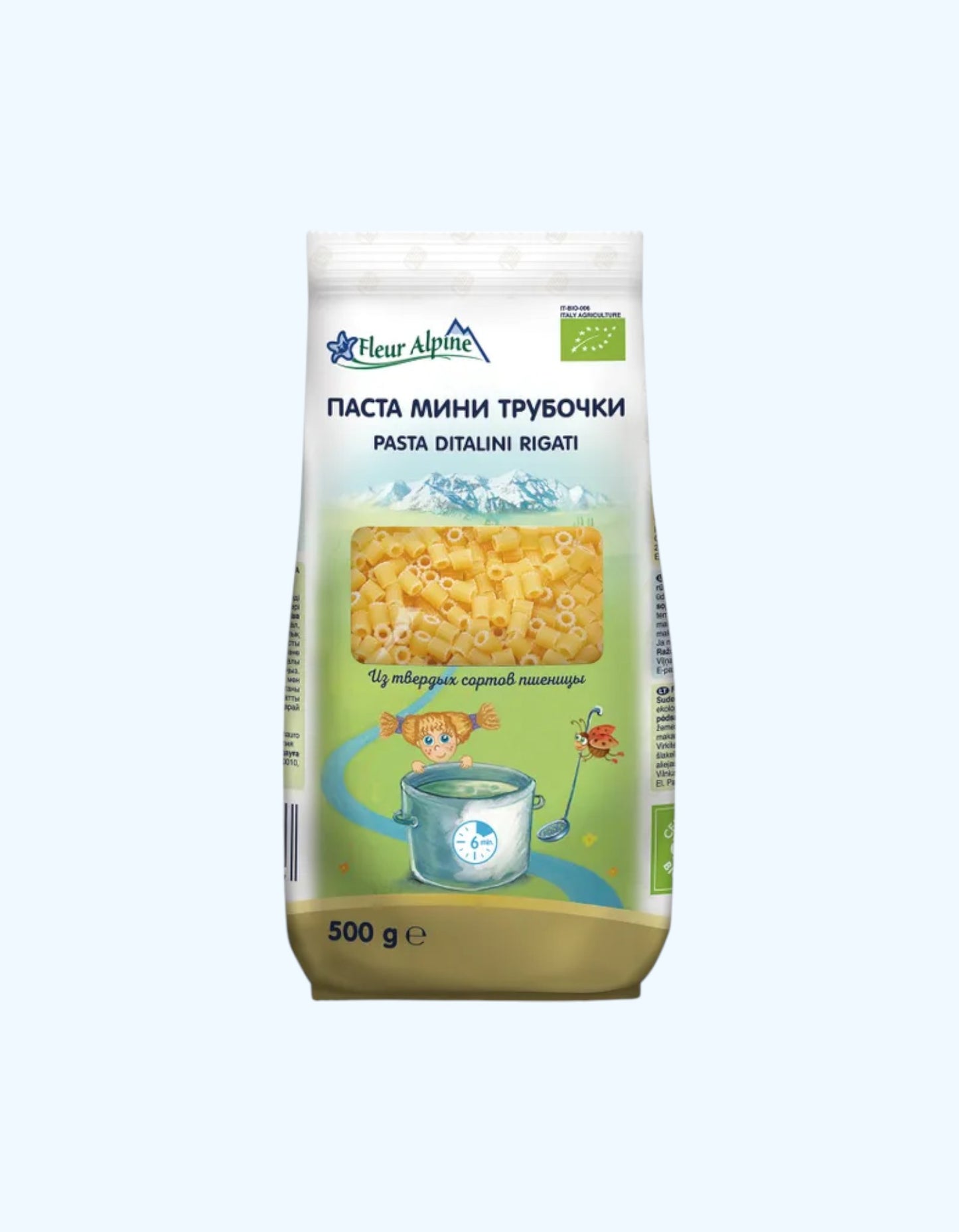 Fleur Alpine Паста "Мини Трубочки", 500 гр