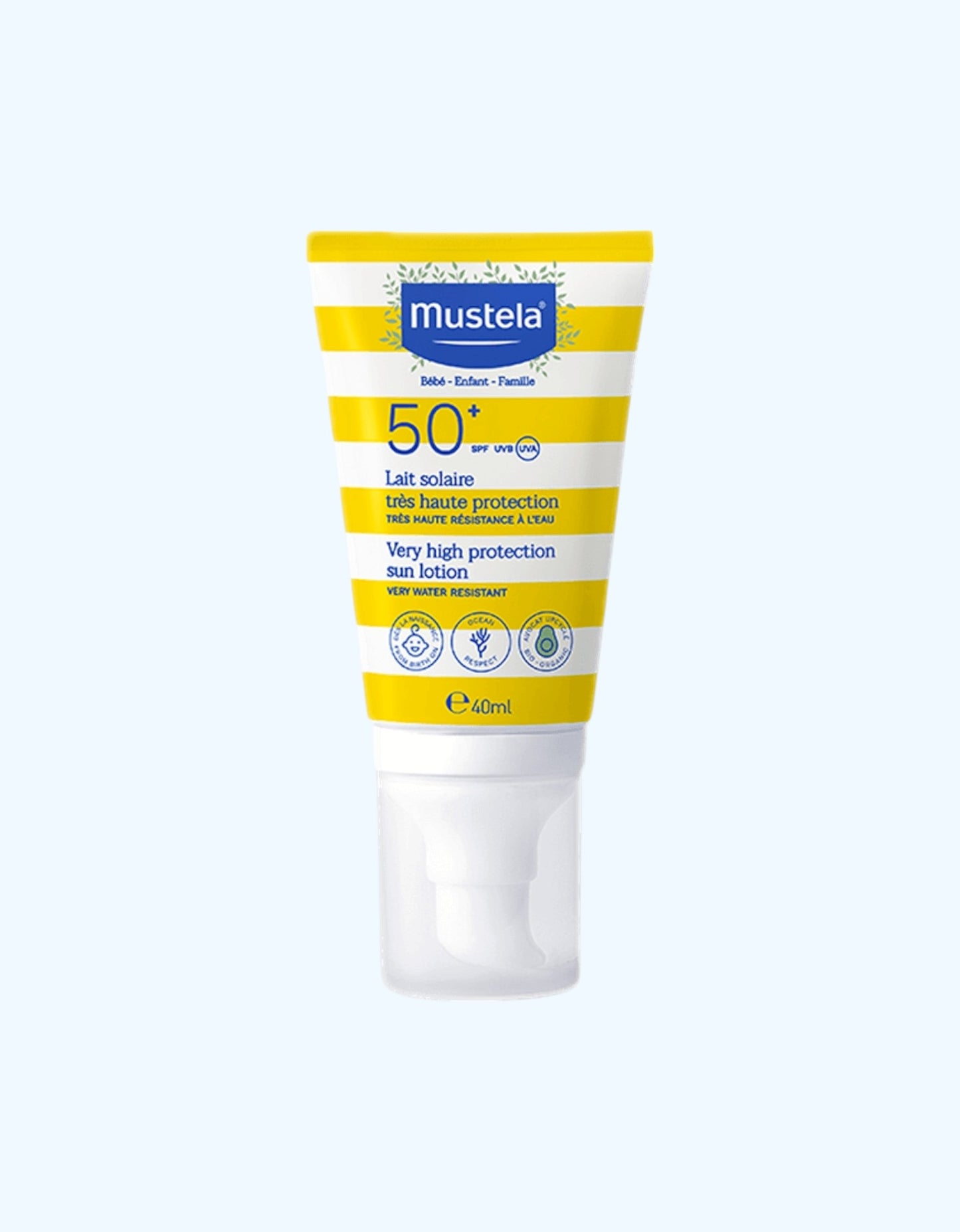 Mustela Солнцезащитное молоко с очень высокой степенью защиты 50+