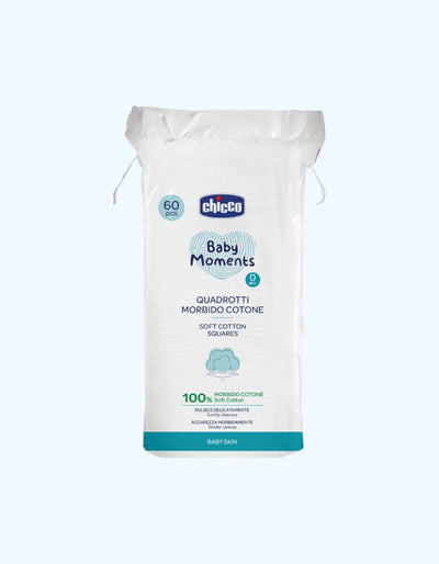 Chicco Baby Moments paxta yostiqchalari, 60 dona