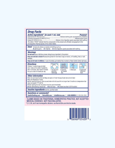 Camilia Tish chiqarish tomchilari og'riq yoki shishgan tish go'shti va asabiylashish uchun, 30/15 dona