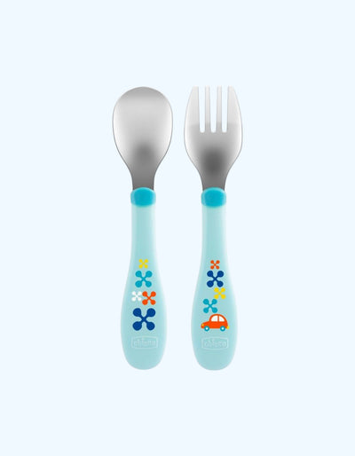 Chicco MetalCutlery pichoqlar to'plami, 18+ oy
