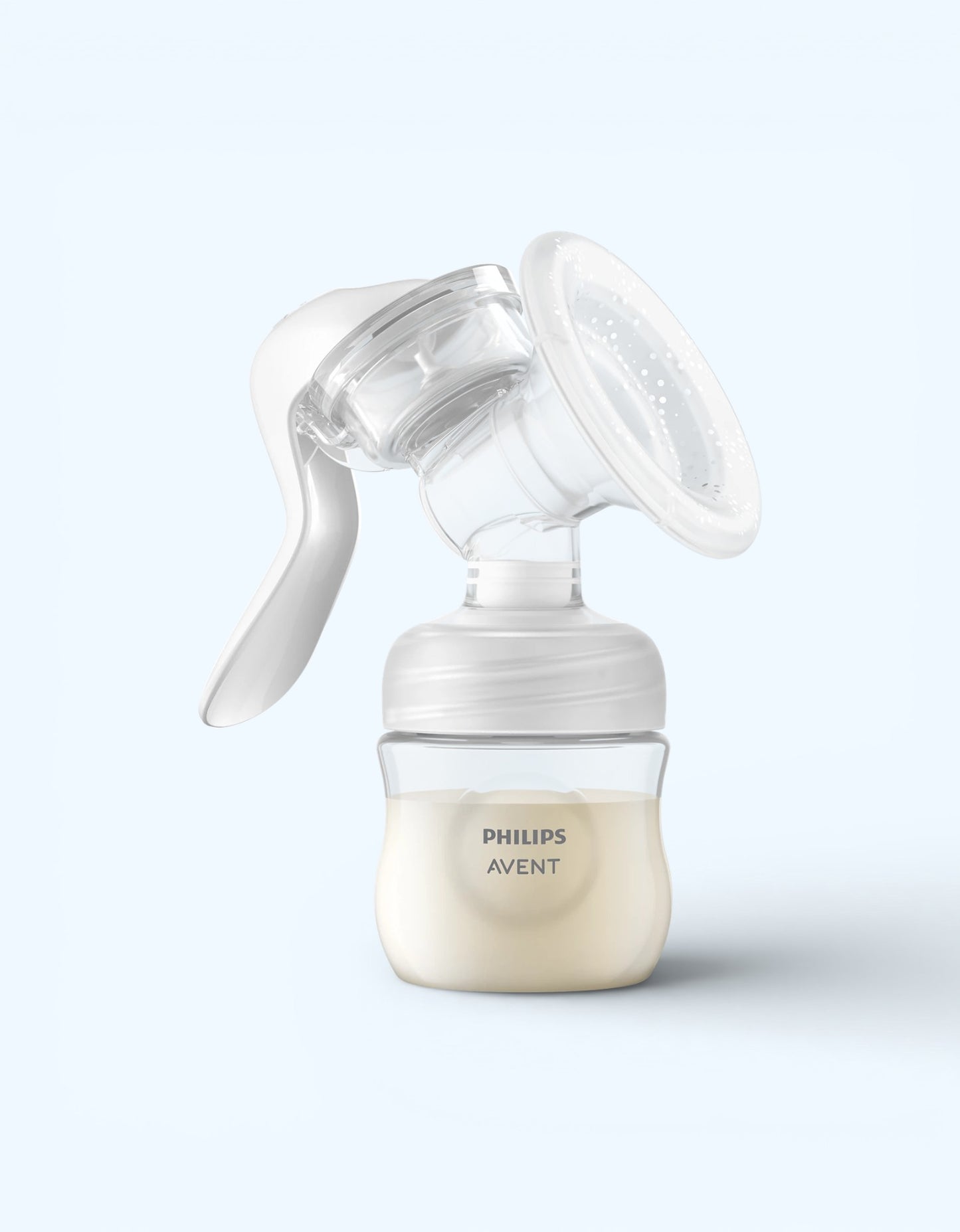 Avent qo'lda ko'krak pompasi, standart to'plam, oq rang