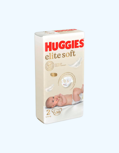 Huggies Elite Soft 2 Подгузники, 4-6 кг, 20/50 шт