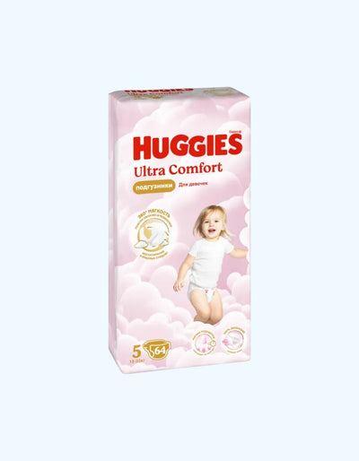 Huggies Ultra Comfort 5 Подгузники, девочки, 12-22 кг, 15/64 шт