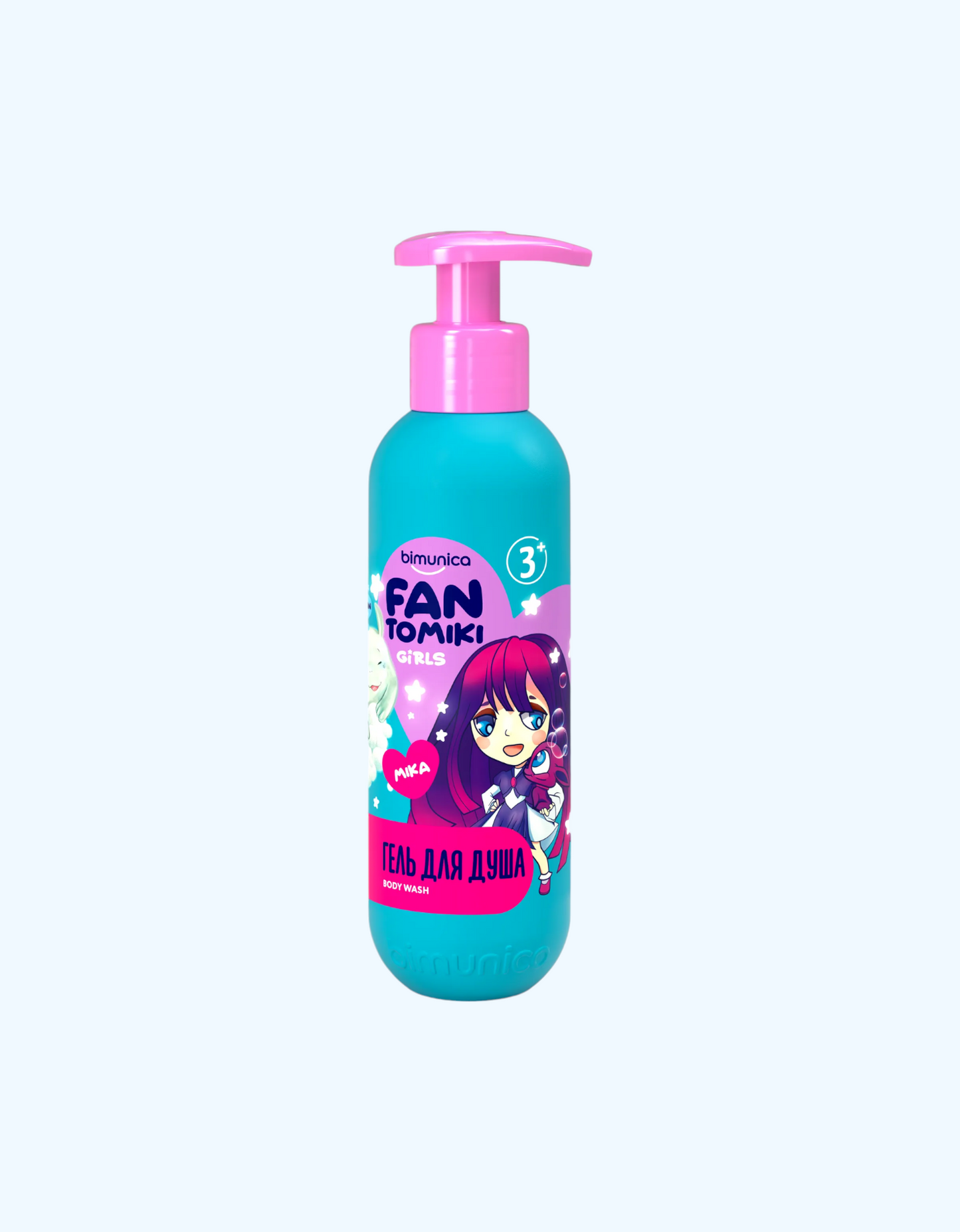 Qizlar uchun Bimunica dush jeli, 3+ yosh, 250 ml