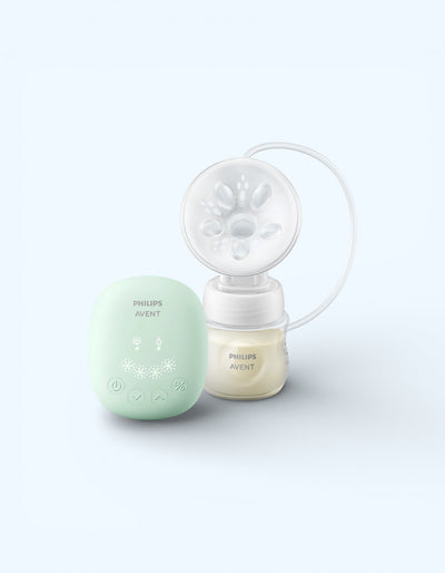 Avent Essential elektr ko'krak pompasi, simli, yashil, kichik to'plam