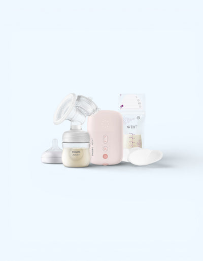 Avent Essential elektr ko'krak pompasi, simli, pushti rangda, to'liq to'plam