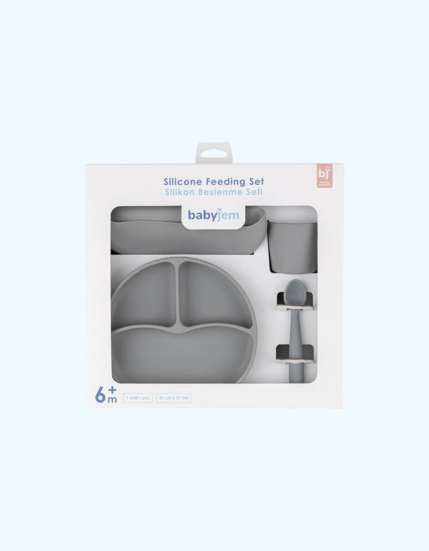 BabyJem Силиконовый набор для кормления, 4 предмета