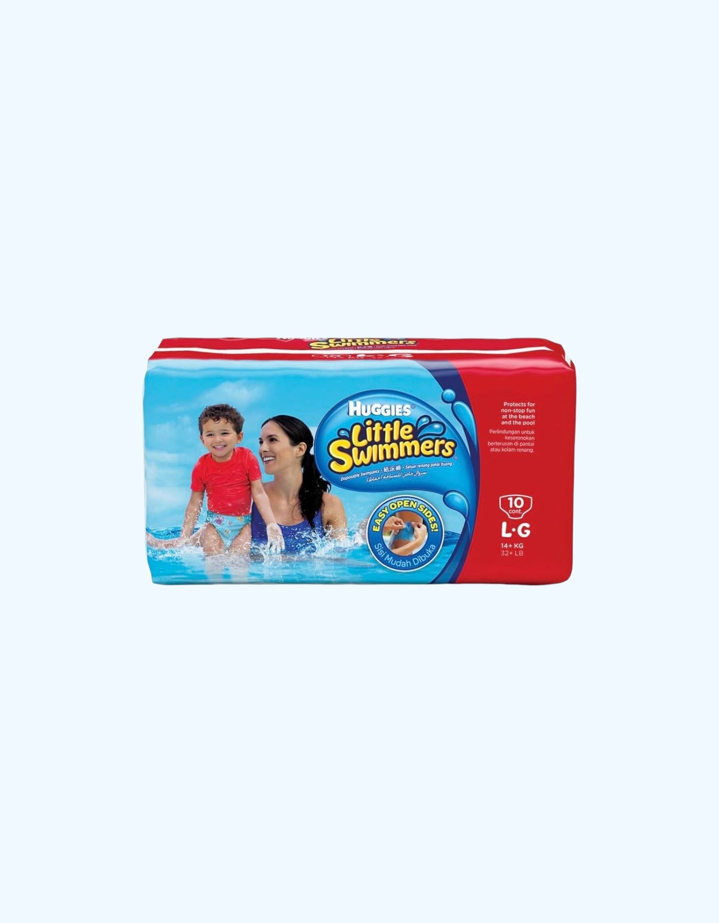 Huggies Little Swimmers Подгузники для плавания, 14+ кг, 10 шт