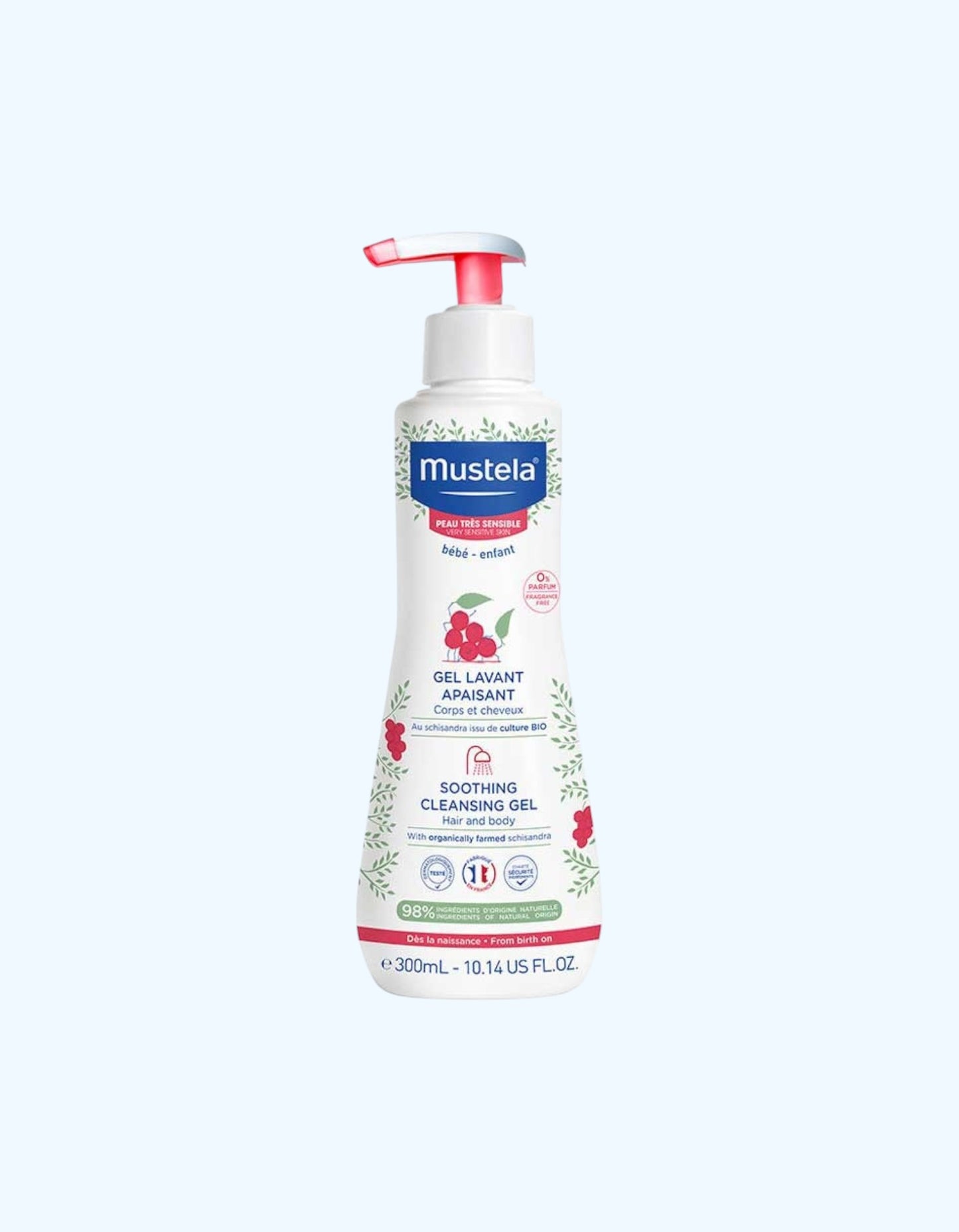 Mustela Комфортный гель для душа, 200/300 мл