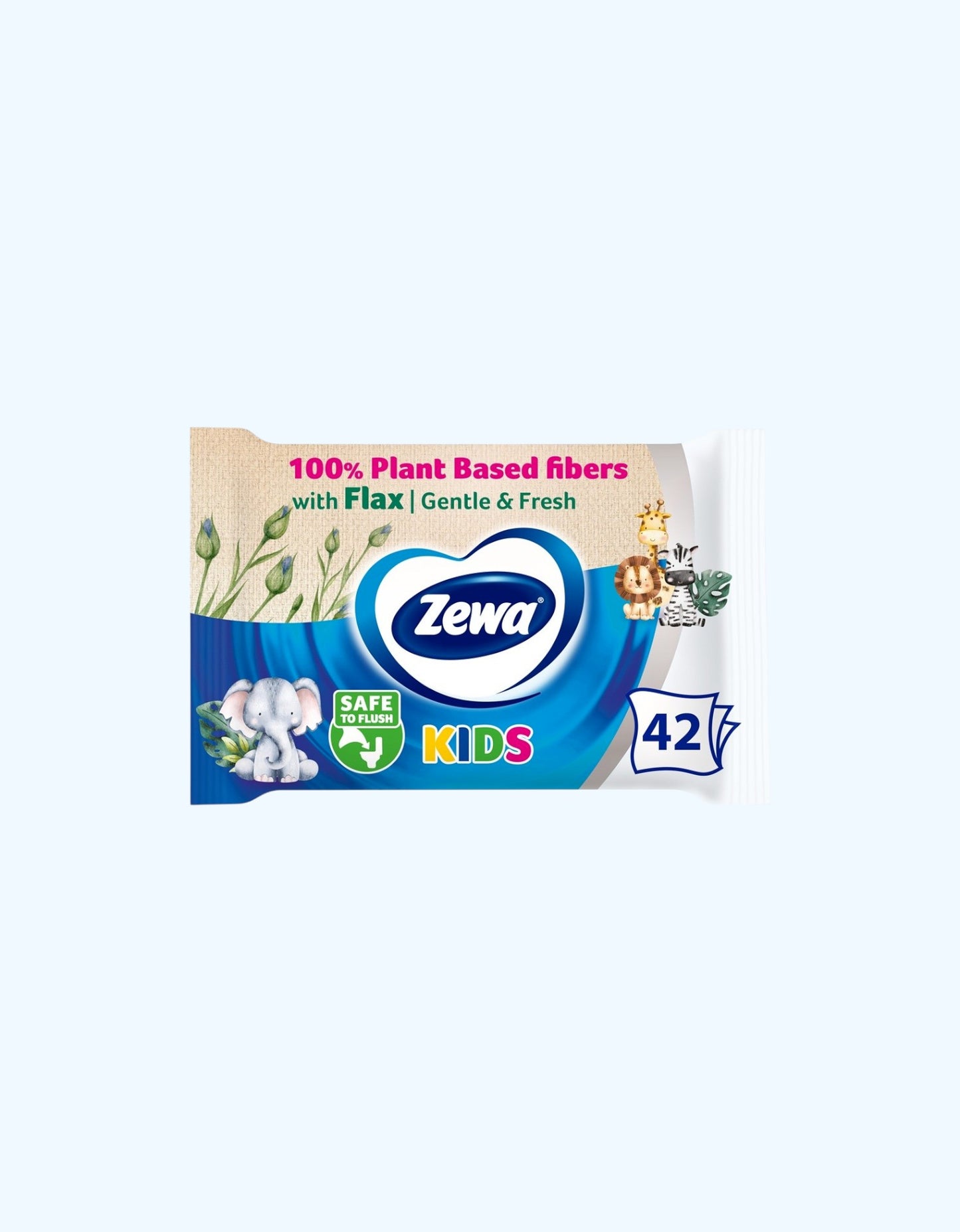 Zewa Kids Nam hojatxona uchun qog‘oz, 42 dona