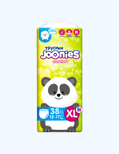 JOONIES Трусики Comfort, XL 12-17 кг, 38 шт