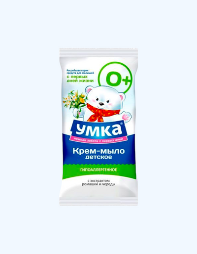 Умка Мыло детское с экстрактами ромашки и череды, 80 г