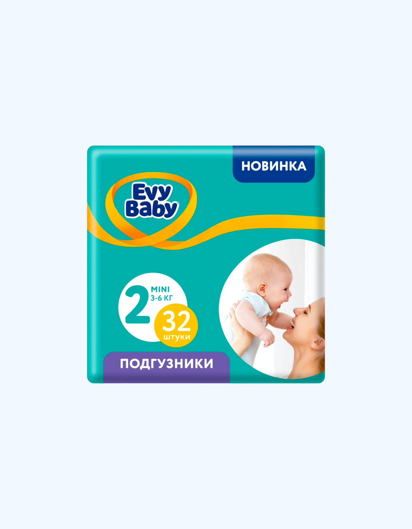 Evy Baby Подгузники 2 3-6 кг, 32 шт