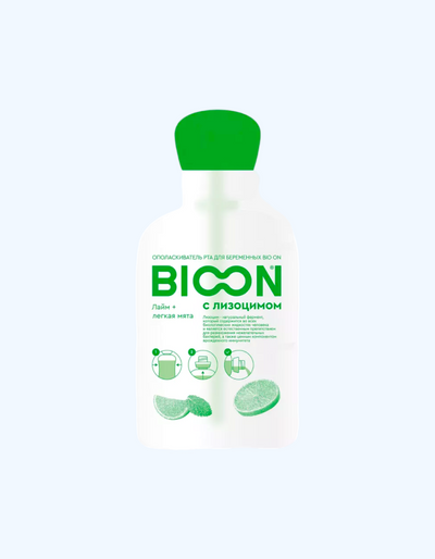 BIO ON homilador ayollar uchun lizozim, ohak+yalpizli og'iz yuvish vositasi, 480 ml