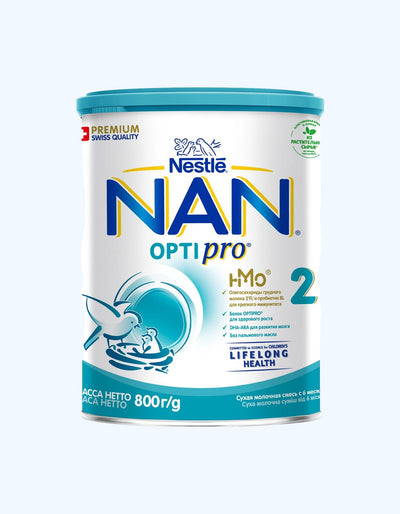 NAN 2 Opti Pro, quruq sut formulasi, 6+ oy, 400/800/1200 g