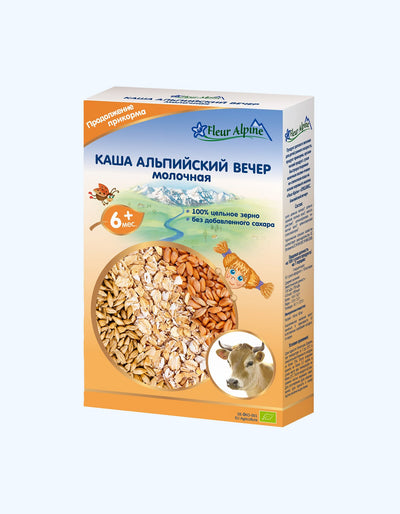 Fleur Alp pyuresi, sut, alp oqshomi, 6+ oy, 200 g