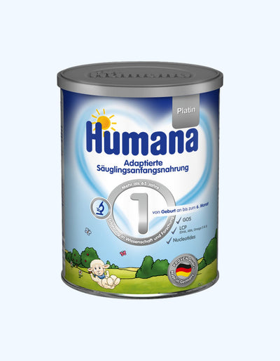 Humana Platin 1 Смесь, молочная, быстрорастворимая, 0-6 мес., 350 г