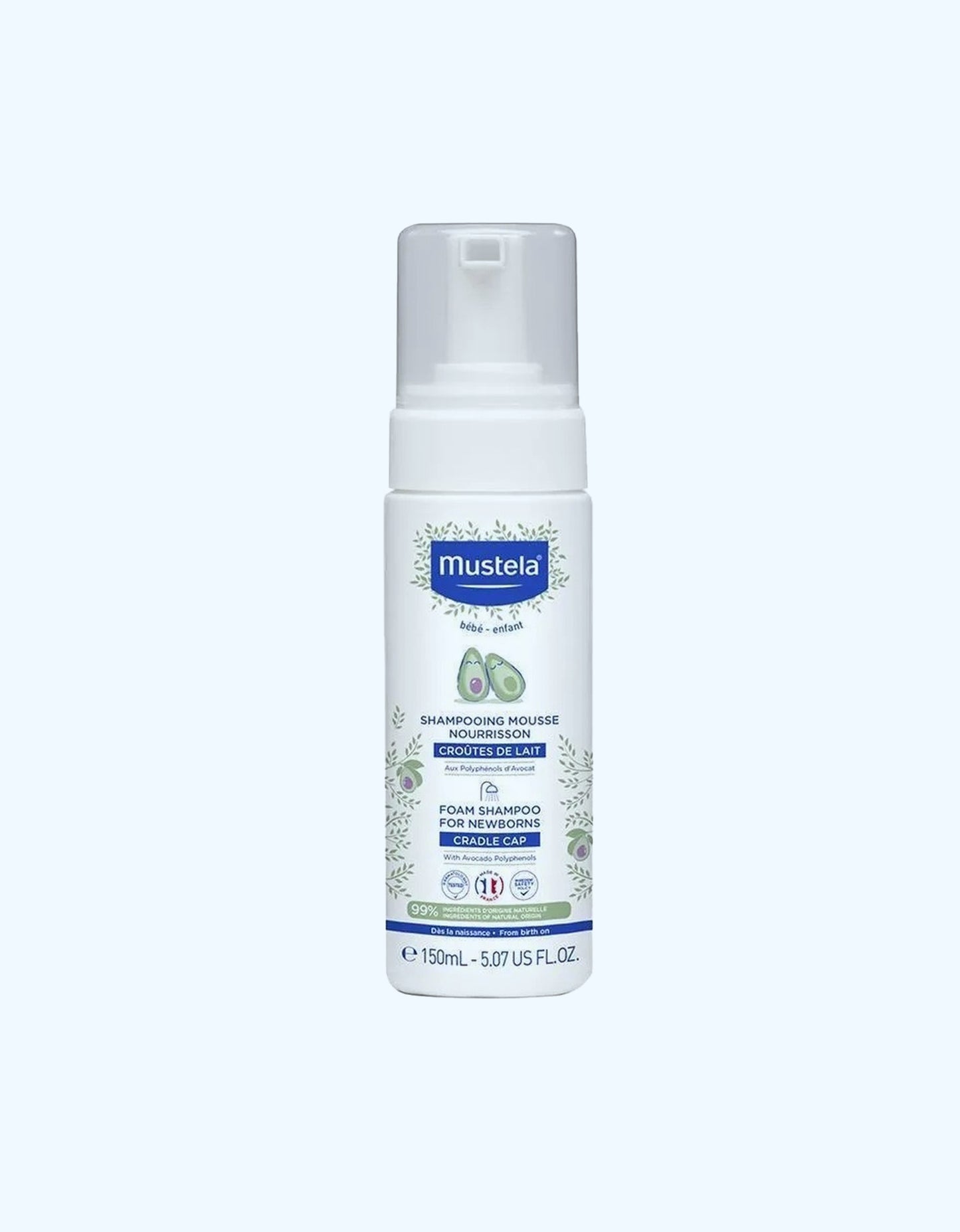 Mustela Шампунь-пенка, 0+ мес., 150 мл