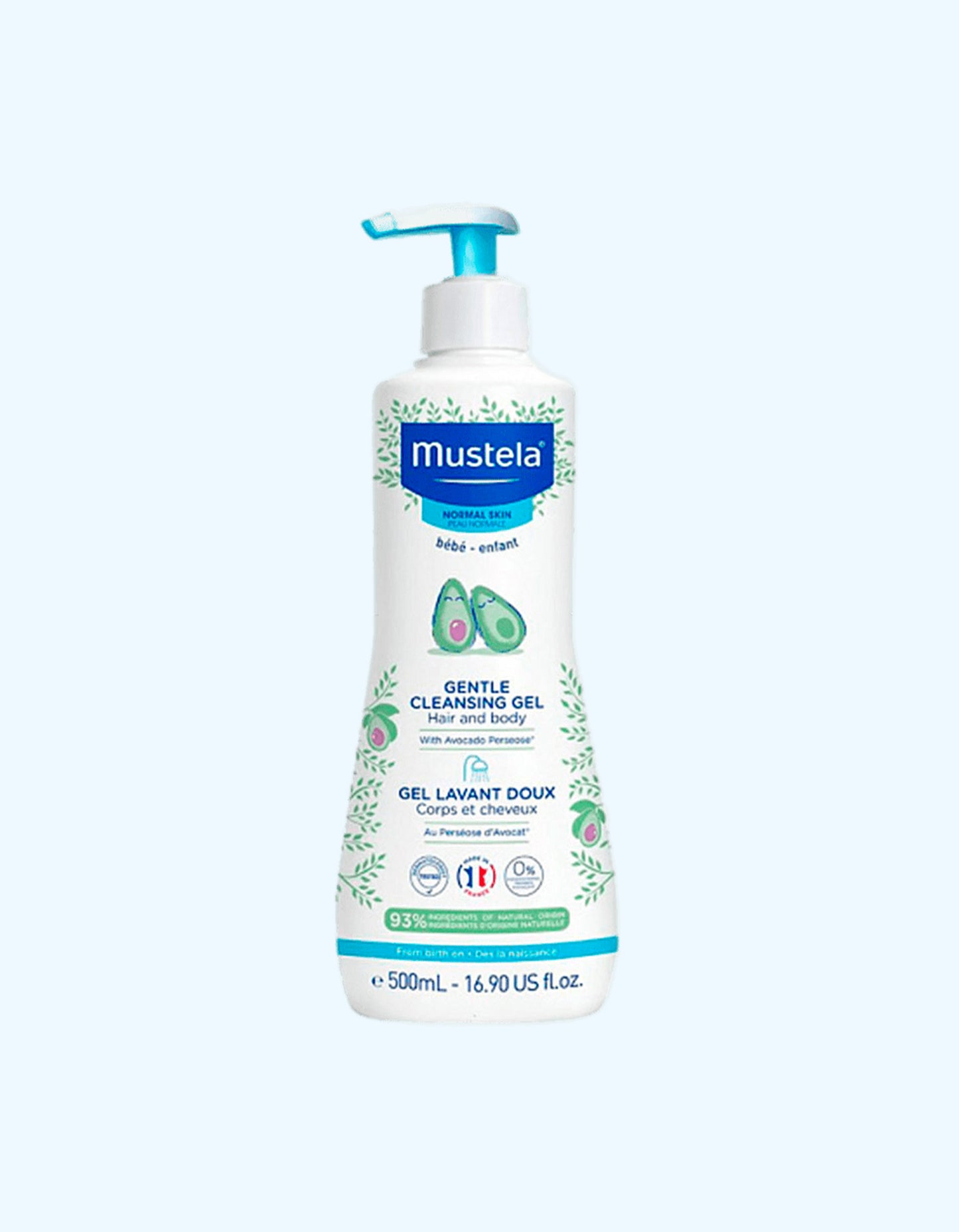 Mustela Гель очищающий для волос и тела, для нормальной кожи, 500 мл
