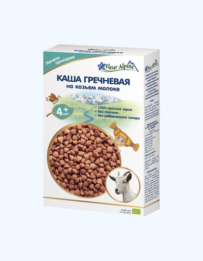 Fleur Alp pyuresi, echki suti, grechka, 4+ oy, 200 g