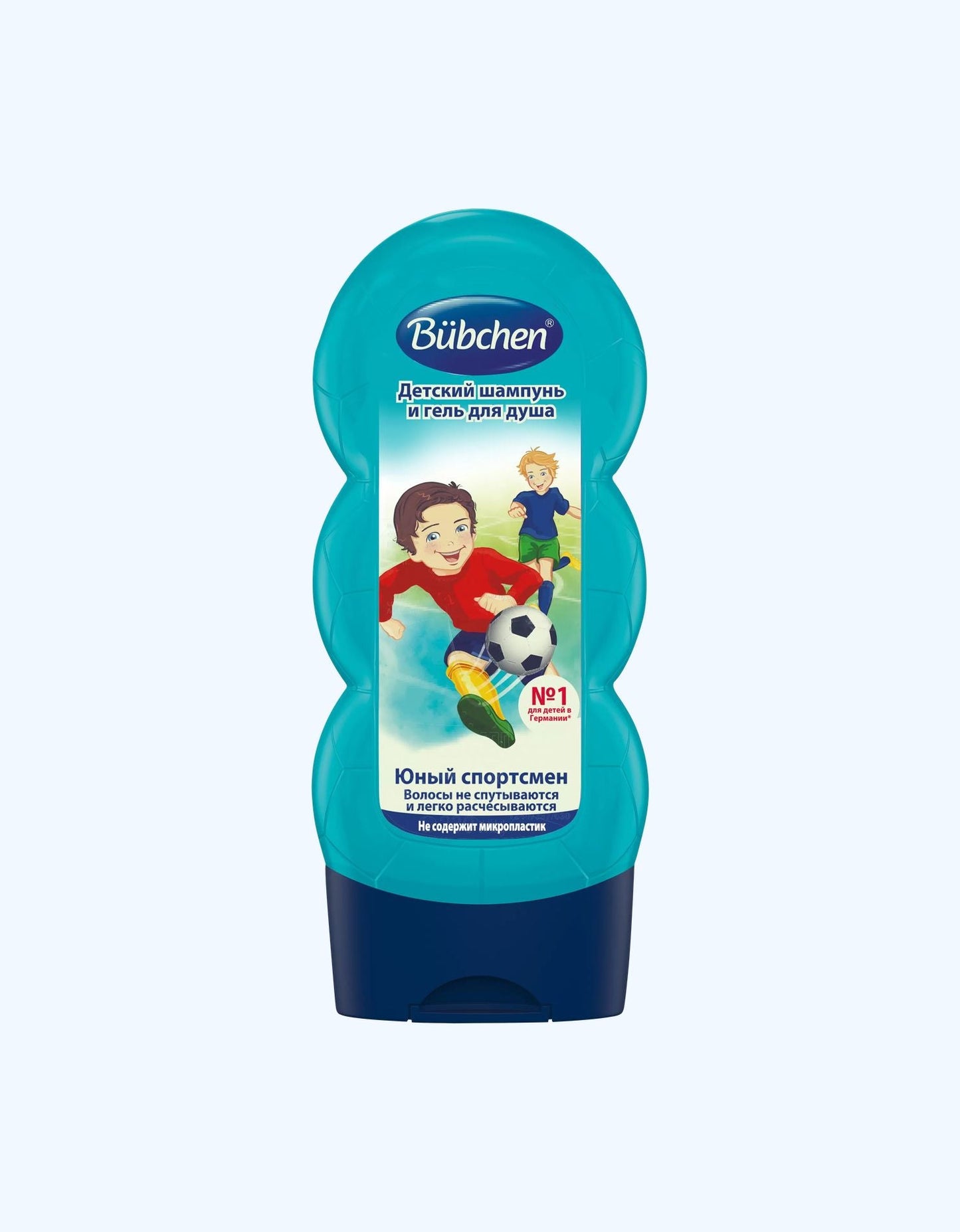 Bubchen Юный Спортсмен, Гель для волос и тела, для чувствительной кожи, 3+ лет, 230 мл