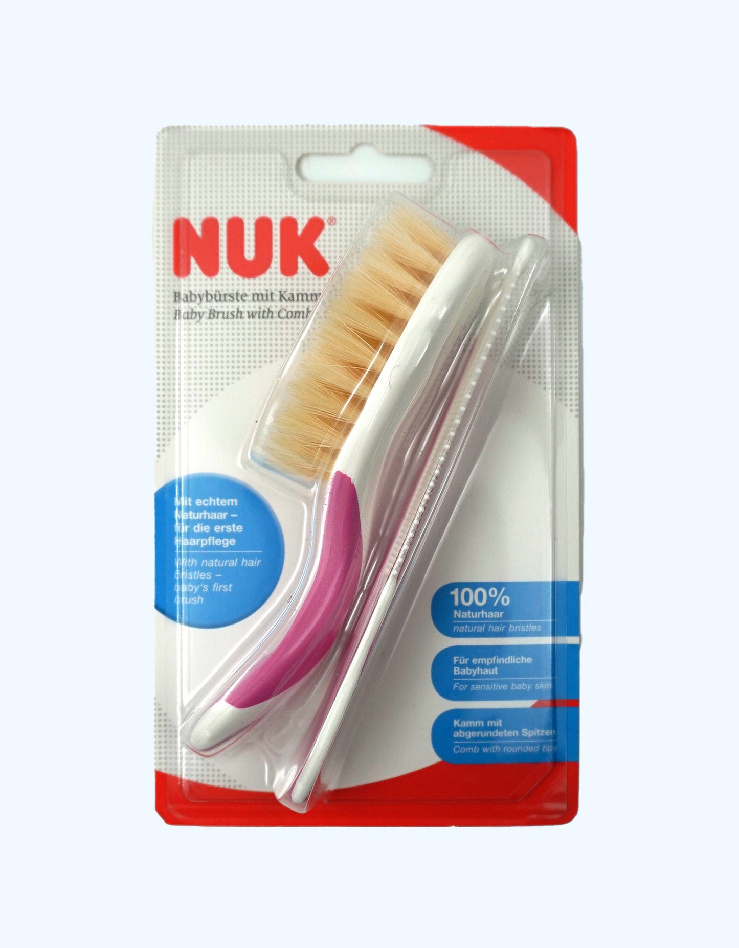 Nuk Natural cho'tkali cho'tka va taroq