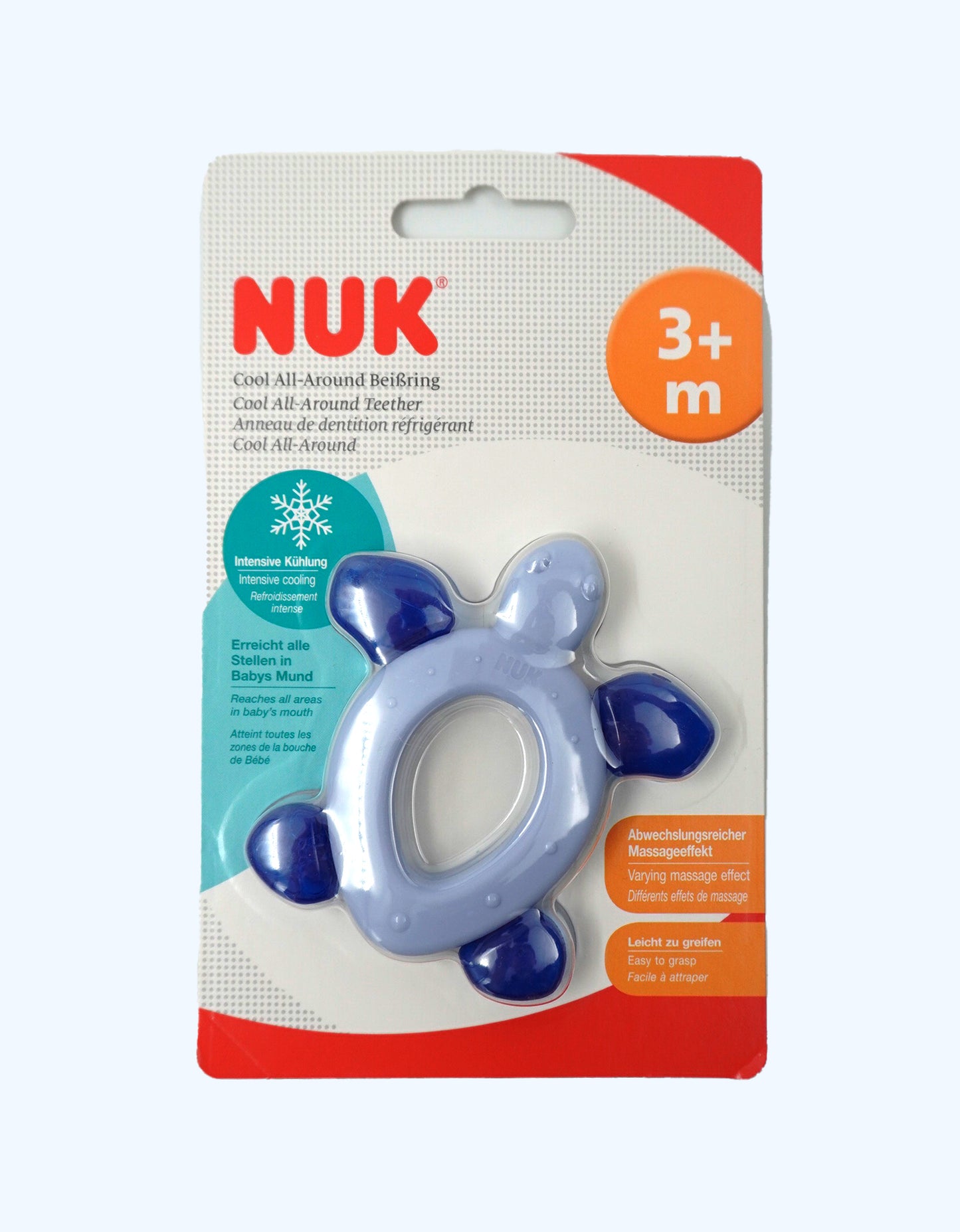 Tish go'shti uchun Nuk Teether toshbaqa sovutish, 3+ oy.