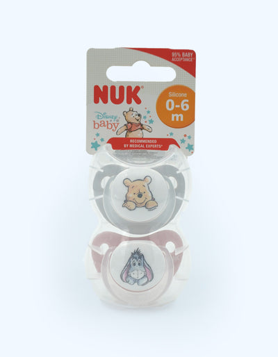 Nuk Пустышка Disney, силиконовая, 0-6 мес., 2 шт