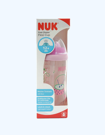 Nuk Flexi piyola somon qo'shimchasi bilan, 12+ oy, 300 ml