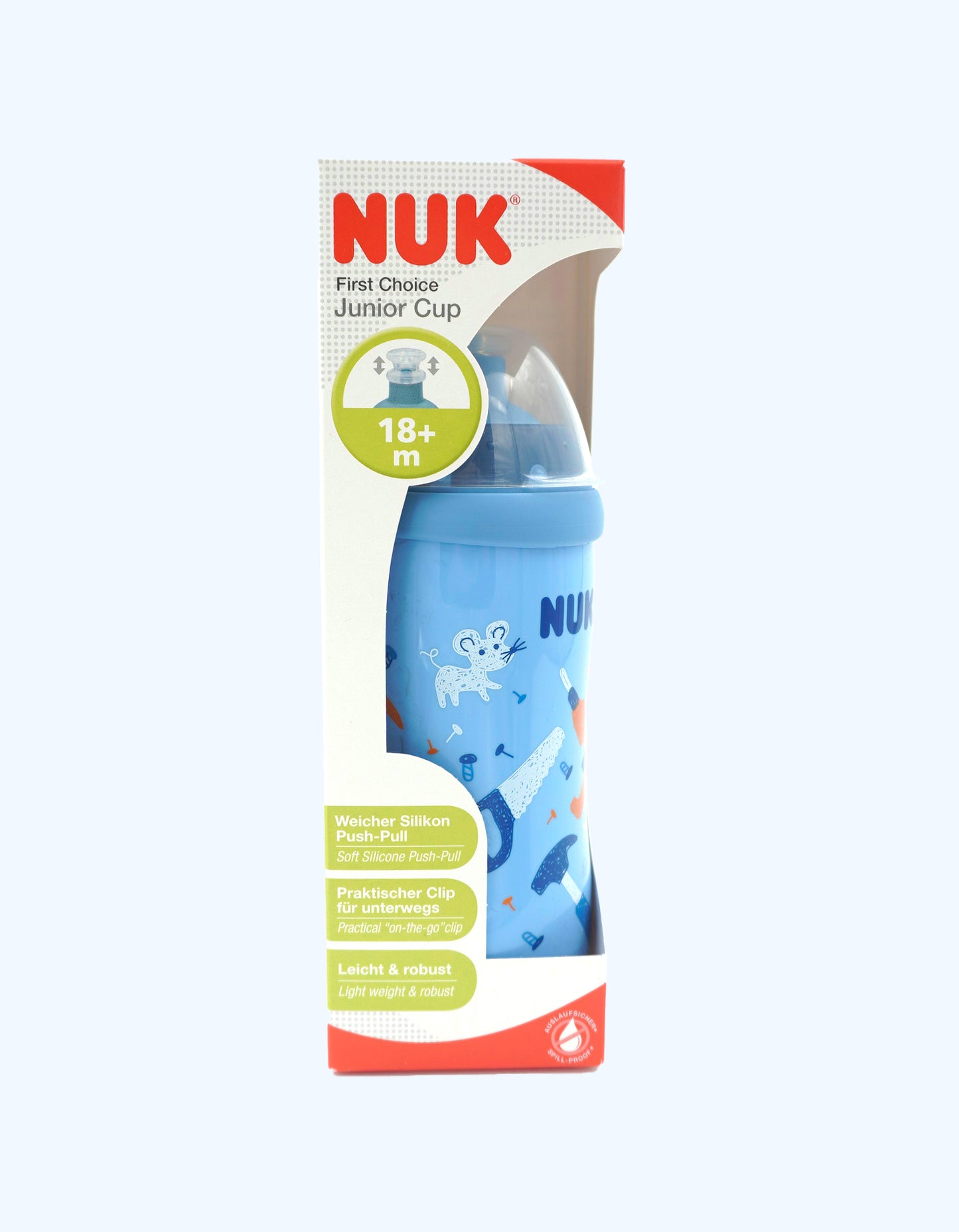 Nuk Поильник Junior с насадкой push-pull, 18+ мес., 300 мл