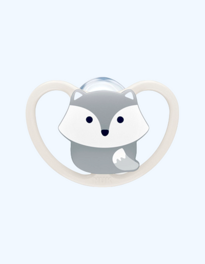 Nuk Пустышка 0-6 мес Space, силикон, без ВРА