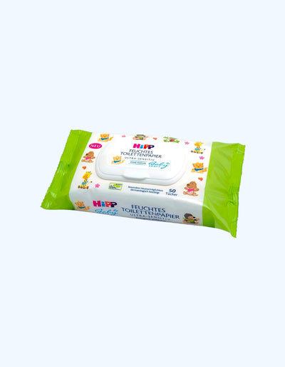HiPP Babysanft, Влажная туалетная бумага, 50 шт