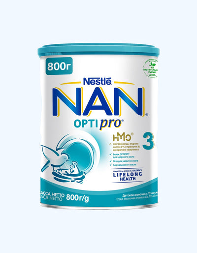 NAN 3 Opti Pro, quruq sut formulasi, 12+ oy, 400/800/1200 g