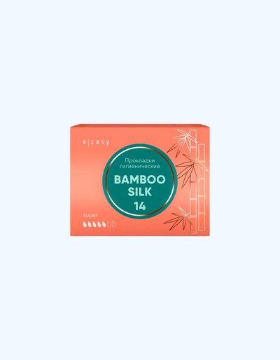 E-RASY Прокладки BAMBOO SILK super, 14 шт
