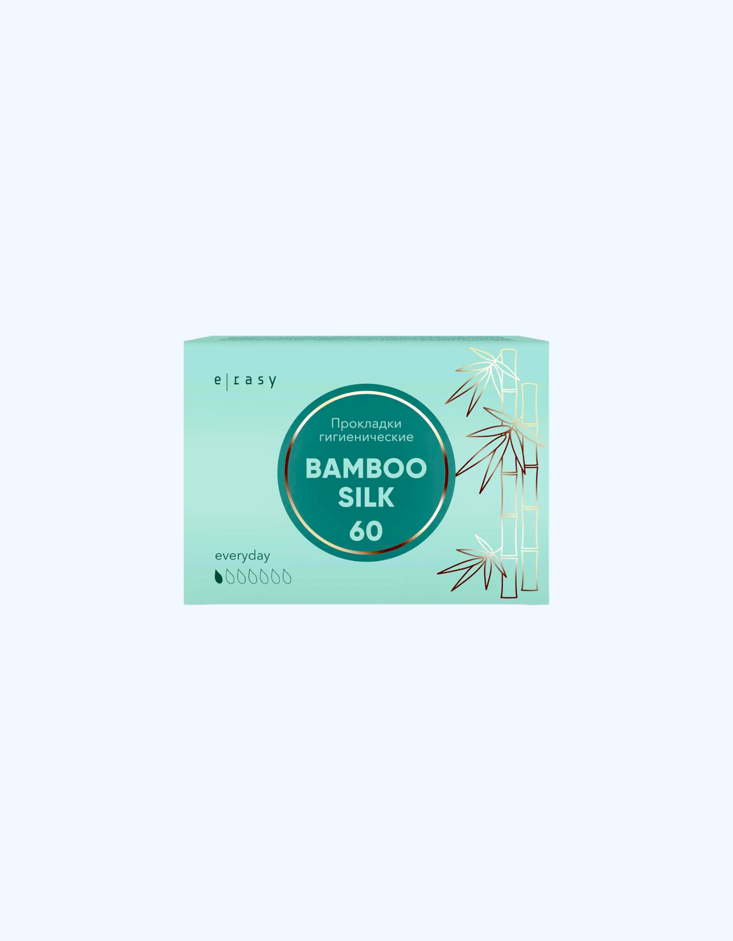 E-RASY Pads BAMBOO SILK har kuni, 60 dona