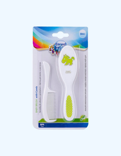Canpol Babies Расческа и щетка для волос, мягкая, нейлон, 0+ мес.
