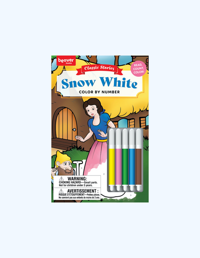 Beaver Books Раскраска по номерам с фломастерами "Snow White"