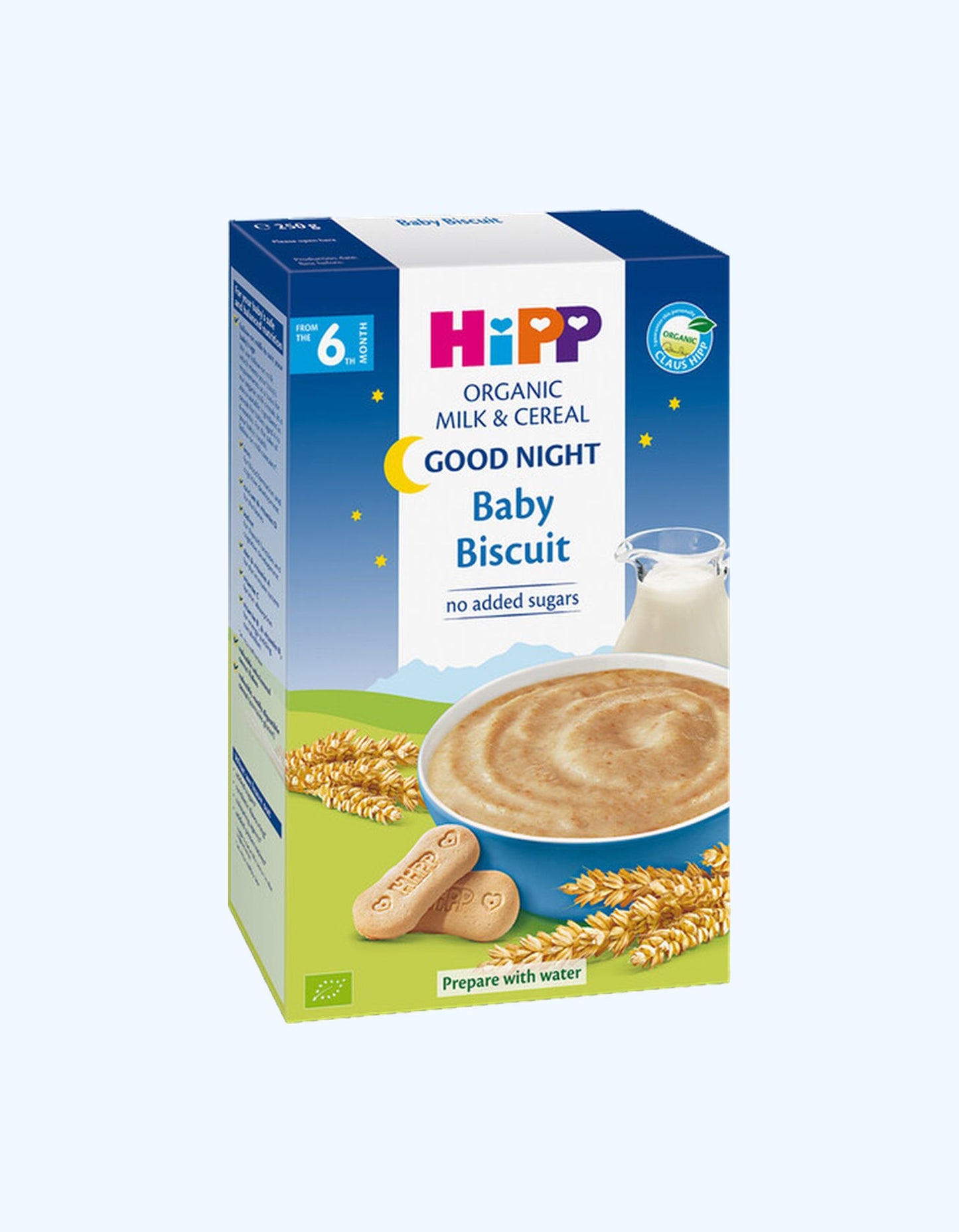 HiPP Good Night Каша, молочная, с печеньем, 6+ мес., 250 г