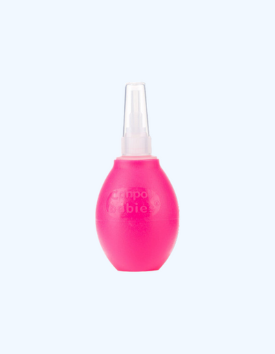Canpol Babies Аспиратор для носа розовый, две насадки, силиконовый, без BPA, 0+ мес.