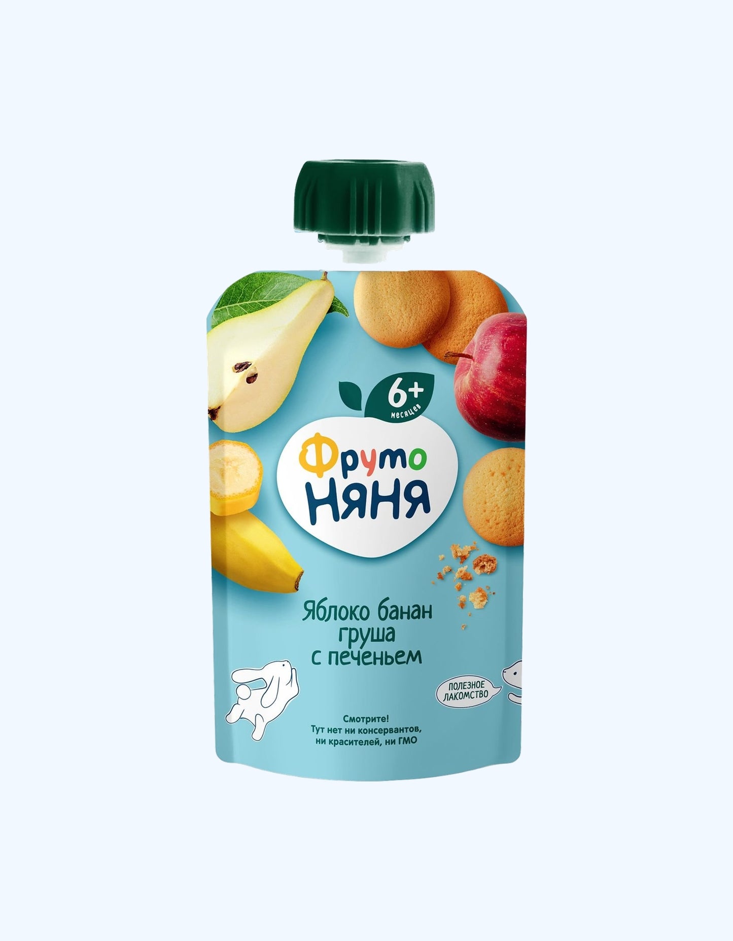 ФрутоНяня Пюре, мюсли со злаками,, 6+ мес., 90 г